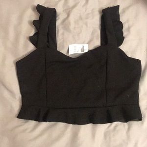 Brand new black crop top